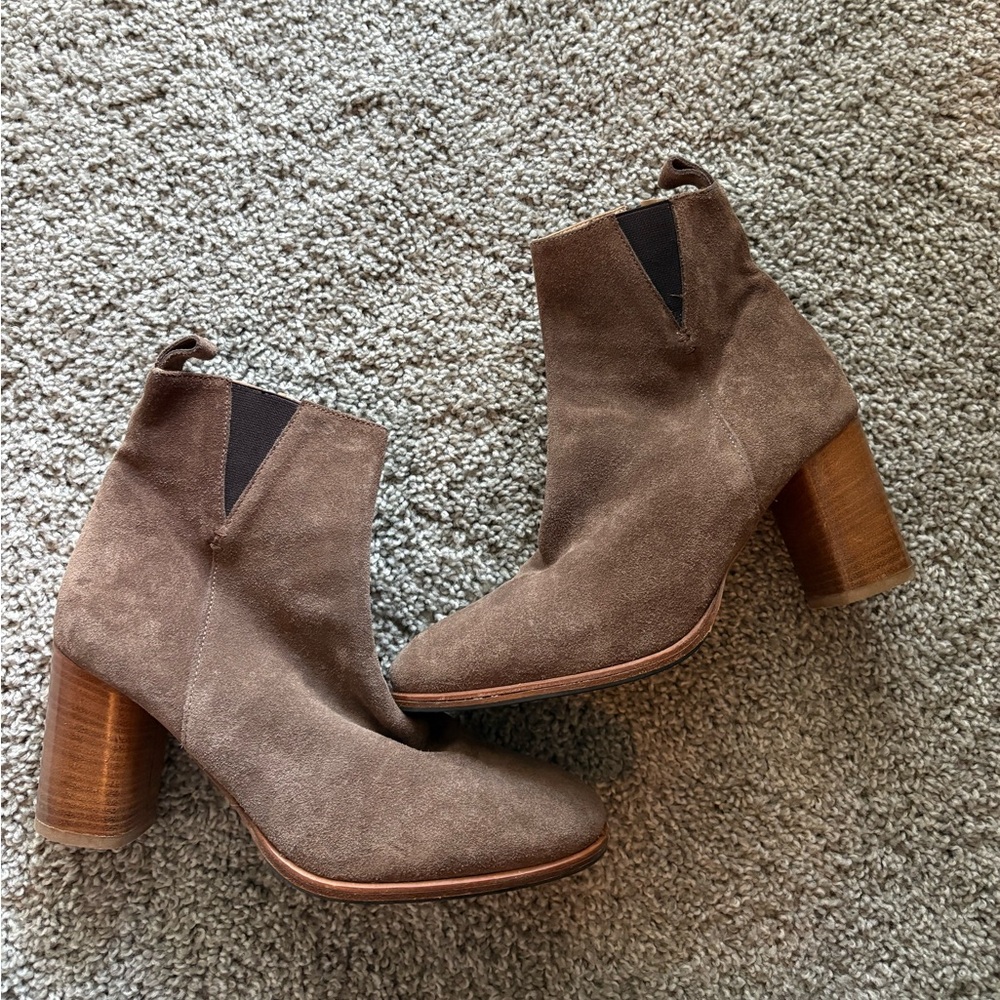 Napoleoni Brown Suede Heeled Boots